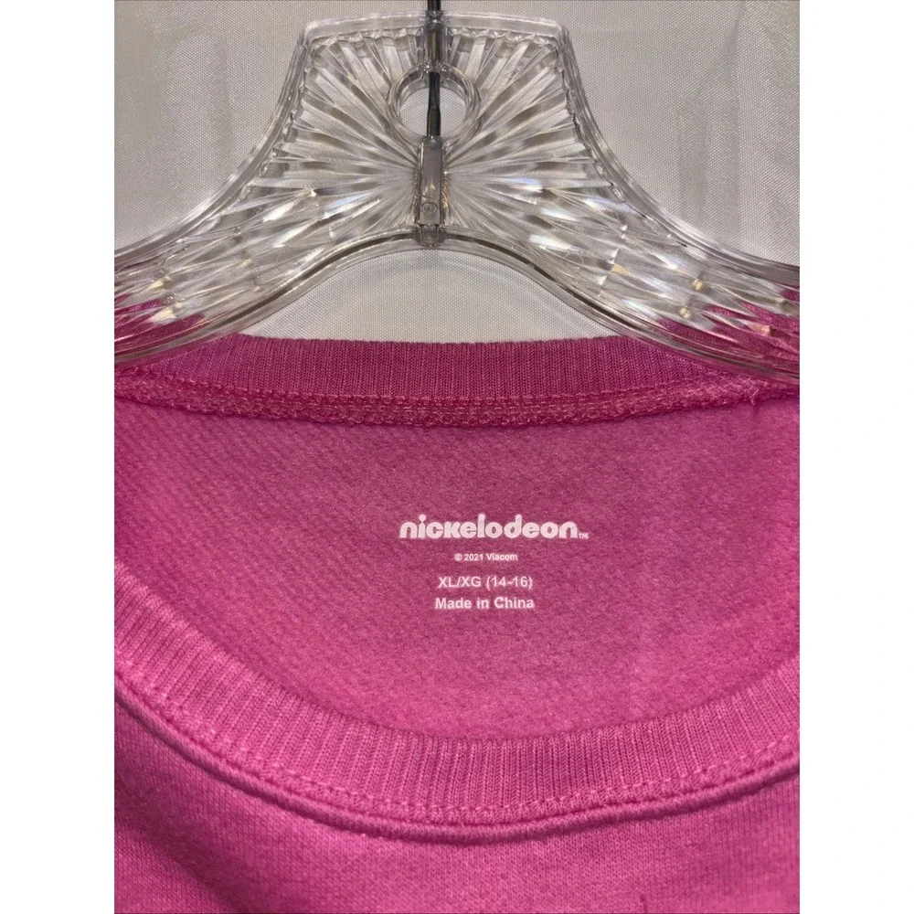 Nickelodeon Girls Jojo Siwa Pink Unicorn Rainbow Sweatshirt Size XL 14-16 NWT